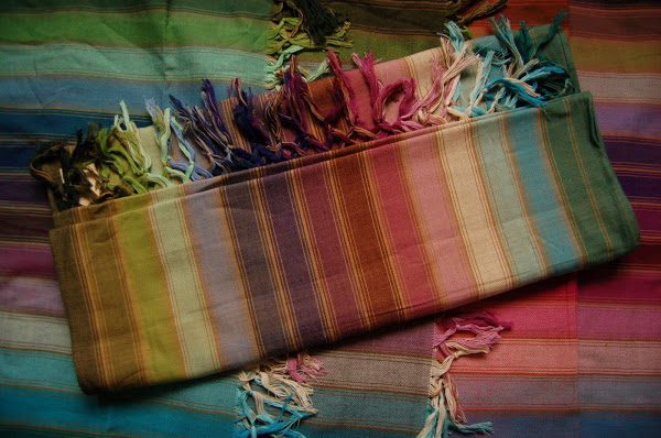 Tragetuch Girasol small stripe LaChicaBonita bronceado  Image