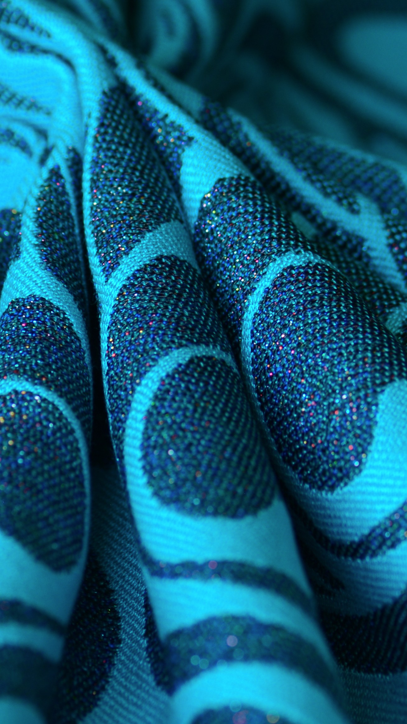 Artipoppe Argus Turquoise Wrap (mulberry silk, lurex) Image