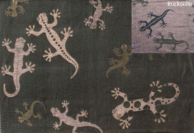 Didymos gekkos Geckos Schwarz mit Lienen Wrap (linen) Image