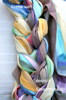 Girasol small stripe Amitola Creme Wrap  Image