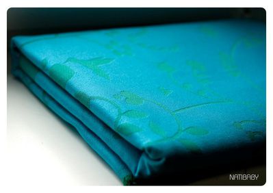 Natibaby Batavia turquoise/green Wrap (linen) Image