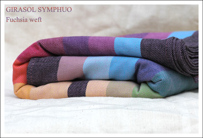 Girasol stripe Symphuo  Fuchsia Wrap  Image