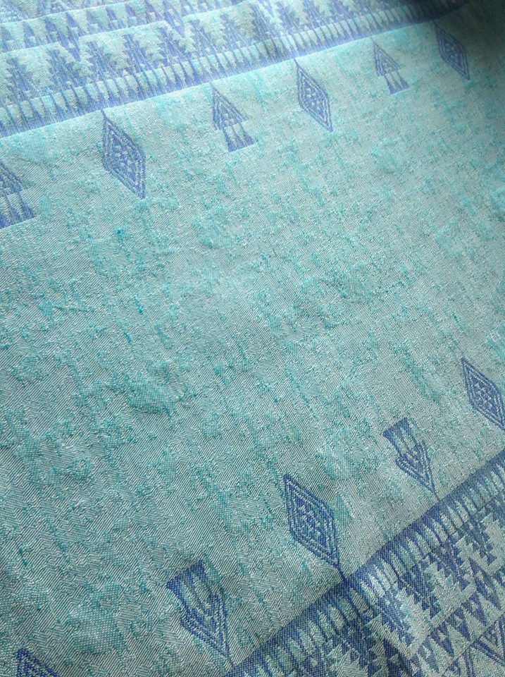 Lawilde Ribbon Blue Lake Wrap (linen, merino) Image