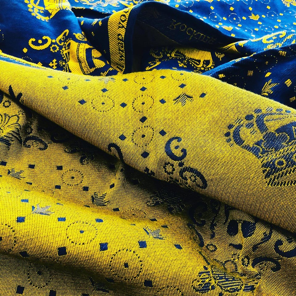 Yaro Slings Freddie Mercury Freddie Duo Blue Yellow Tencel Wrap (tencel) Image