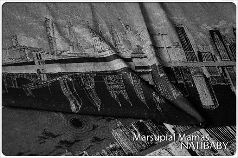 Natibaby Manhattan Black and White Wrap (hemp) Image