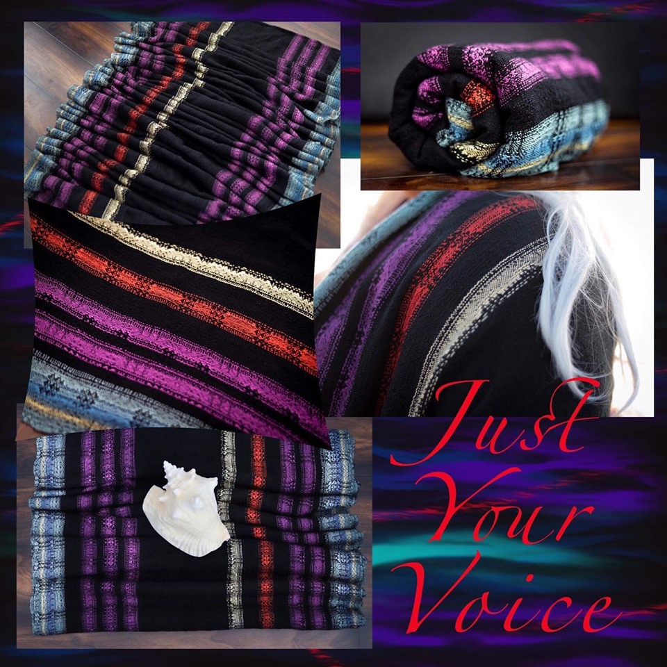 Pretty Paisley Production stripe Just Your Voice Wrap (tencel) Image