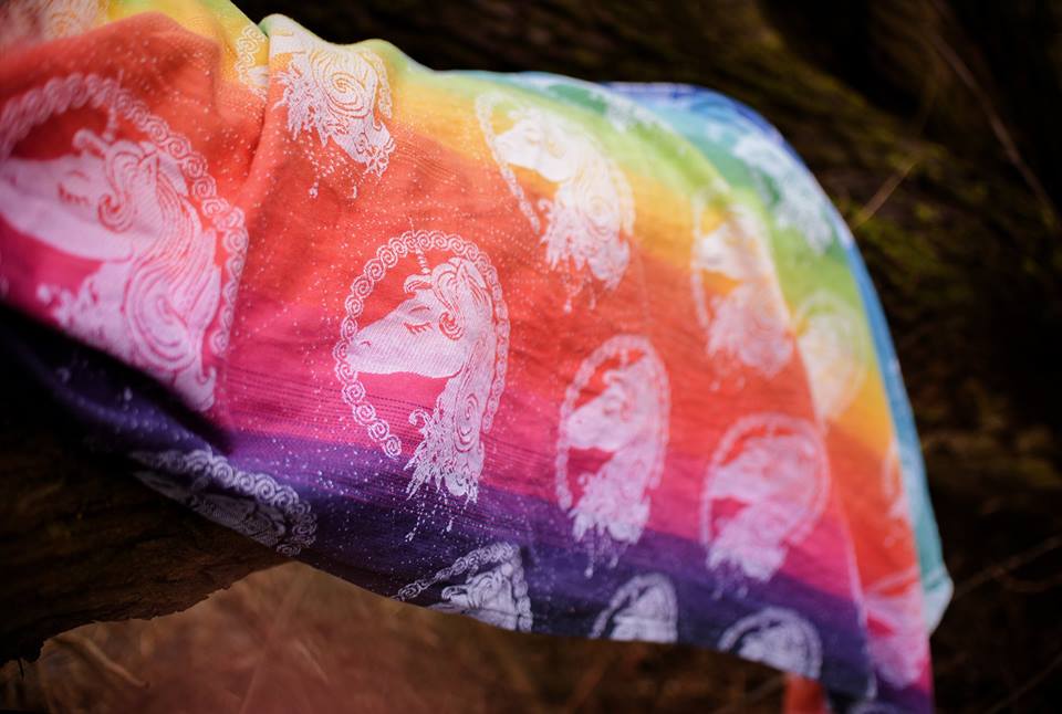 Luluna Slings Unicorns Unicorn Rainbow Love Wrap  Image