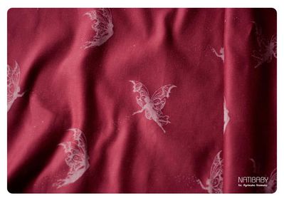 Natibaby FLOWERELLI WINE RED Wrap (hemp) Image