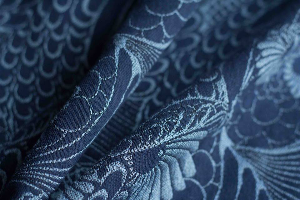 Linuschka Owls Snowflakes Wrap (linen, japanese silk, mulberry silk) Image