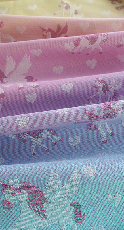 Tragetuch Kokadi Pastell Rainbow Unicorn Purple (Bambus/Bambusviskose, polyester) Image