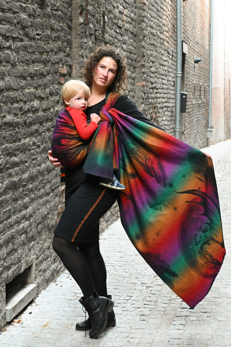 Tragetuch Yaro Slings Moonkeeper Dreams Rainbow Wool (Wolle) Image