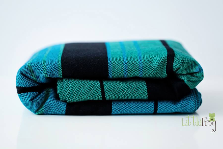 LittleFrog stripe Chrysocolla Wrap (merino) Image