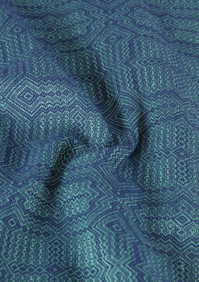 Vanamo Kide dark blue & mint green Wrap (linen) Image