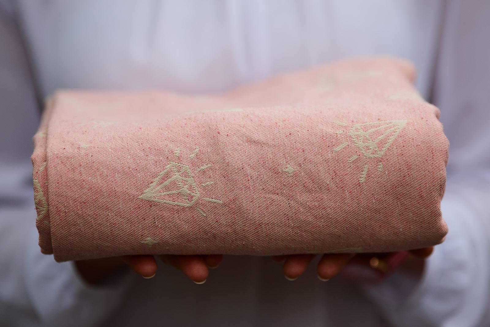 Minako Gem Rodonit (tsumugi silk, japanese silk) Image