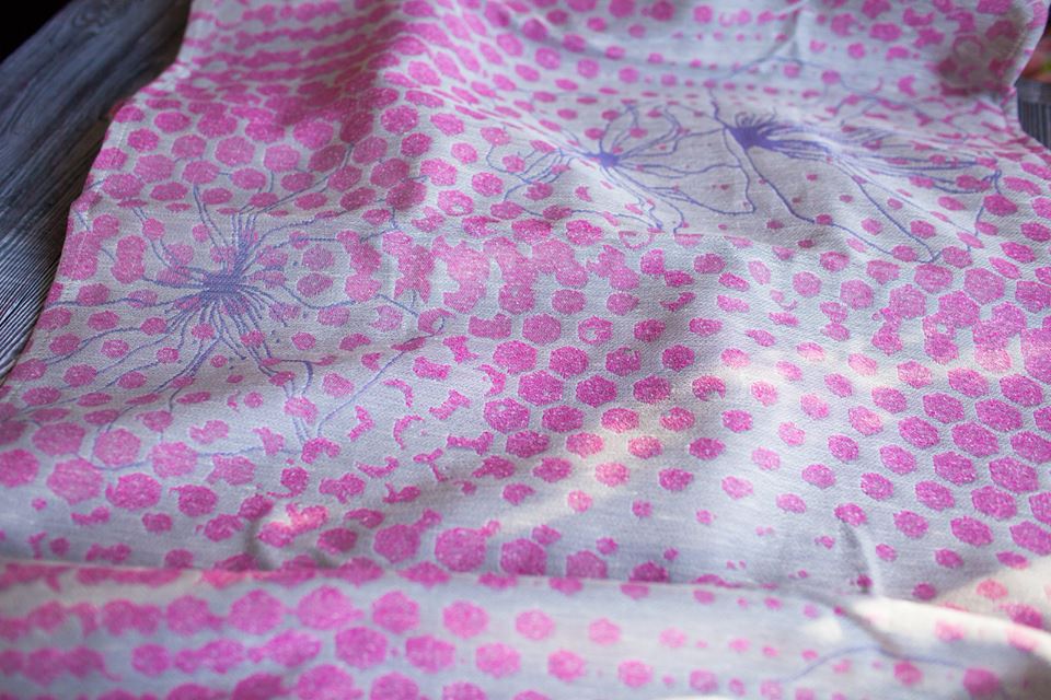 Minako Secret Garden Peony Wrap (tsumugi silk, linen) Image
