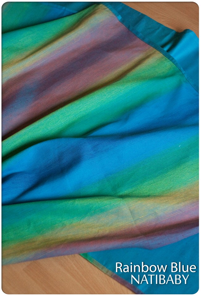 Natibaby Gradation RAINBOW BLUE Wrap (hemp) Image