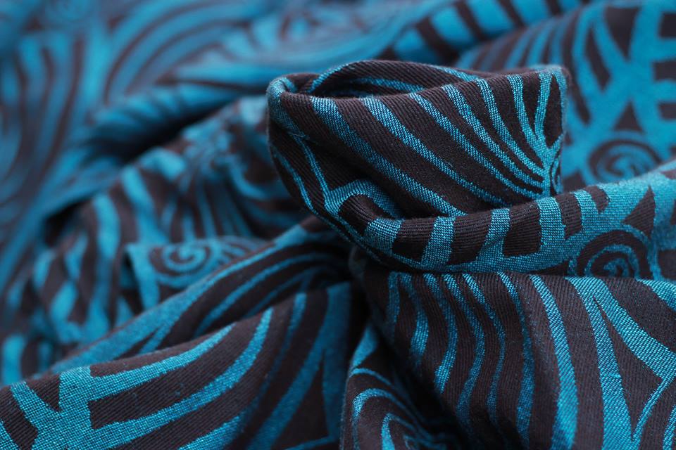 Yaro Slings Dandy Black Blue Soft Hemp Wrap (hemp) Image