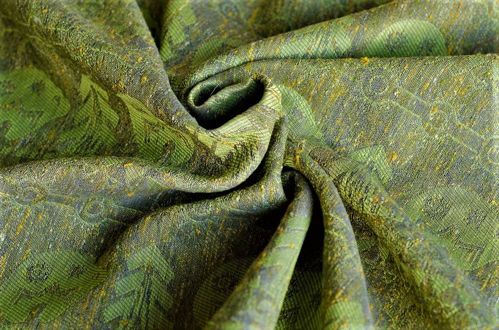 Tragetuch Mokosh-wrap Green Solar bears (tussah, mulberry silk) Image