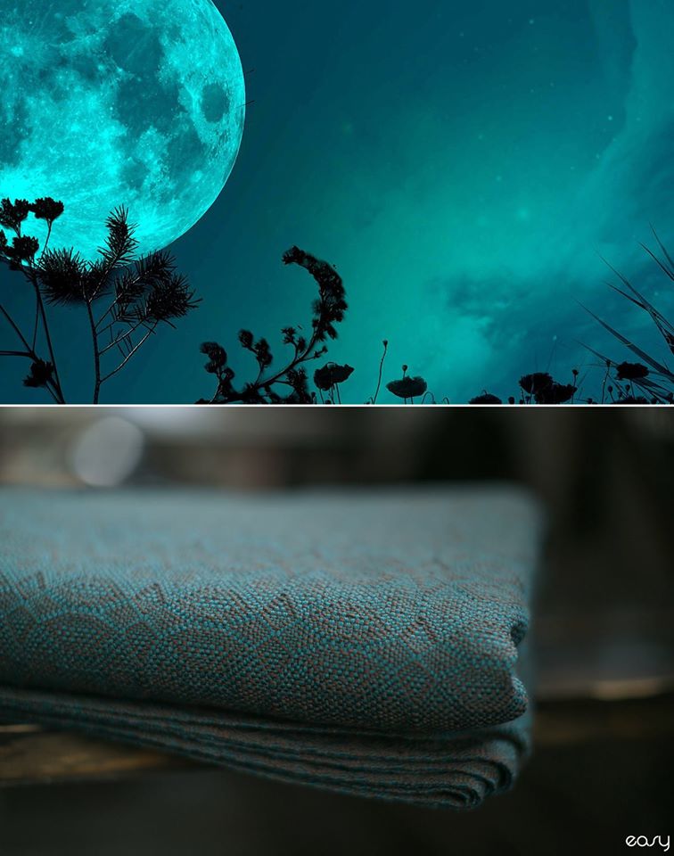 Easysling Stardust Turquoise moon Wrap (merino, silk, cashmere) Image