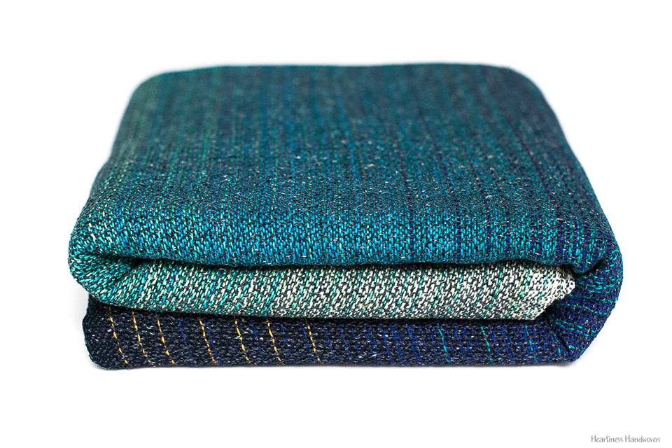Tragetuch Heartiness Pebble weave Ocean Jeans (tsumugi silk) Image