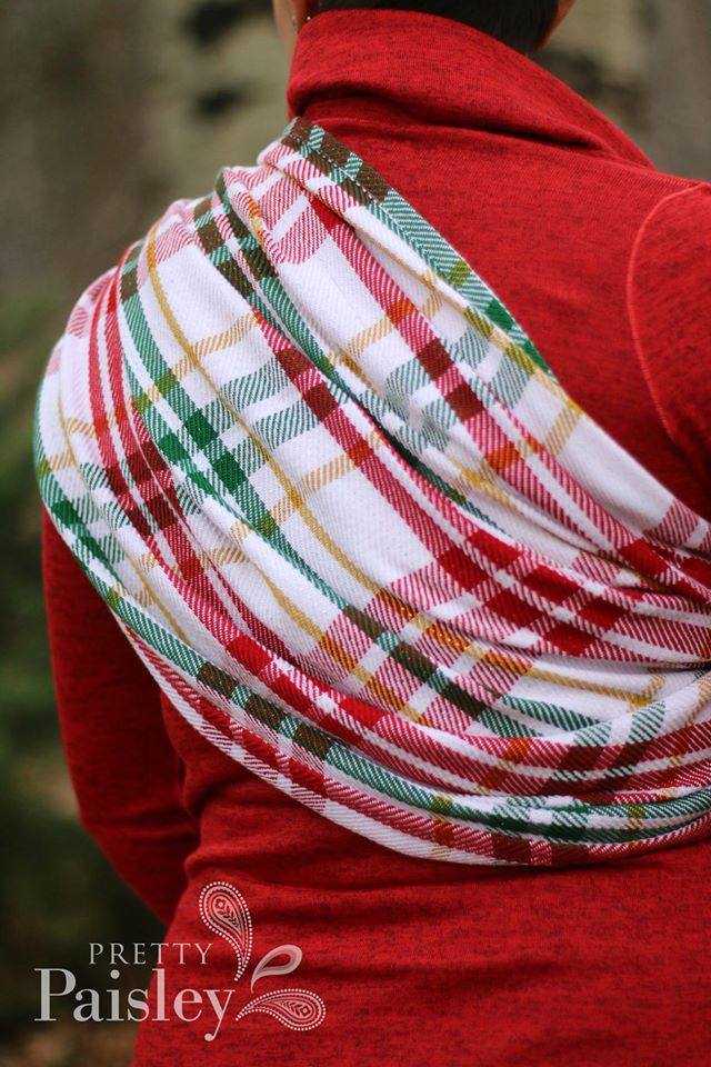 Pretty Paisley Production checkered Yuletide Wrap  Image