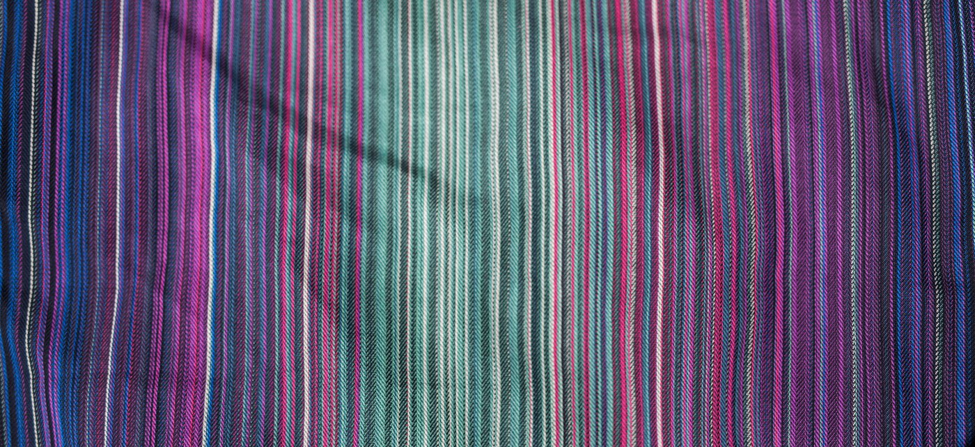 Tragetuch Butterfly Baby Company (Vaquero Wovens) small stripe Interstellar  Image