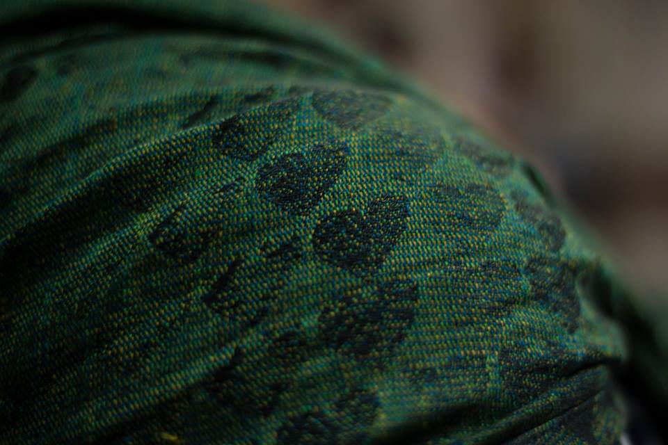 Sensimo Slings Stamphearts Malachit Dusk Wrap (linen, bamboo) Image