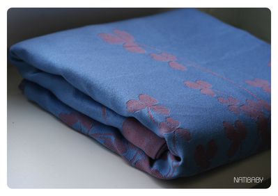 Natibaby Clovers red/blue Wrap (linen) Image