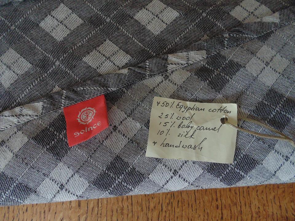 Solnce Rhombs  Argyle Wrap (wool, silk) Image