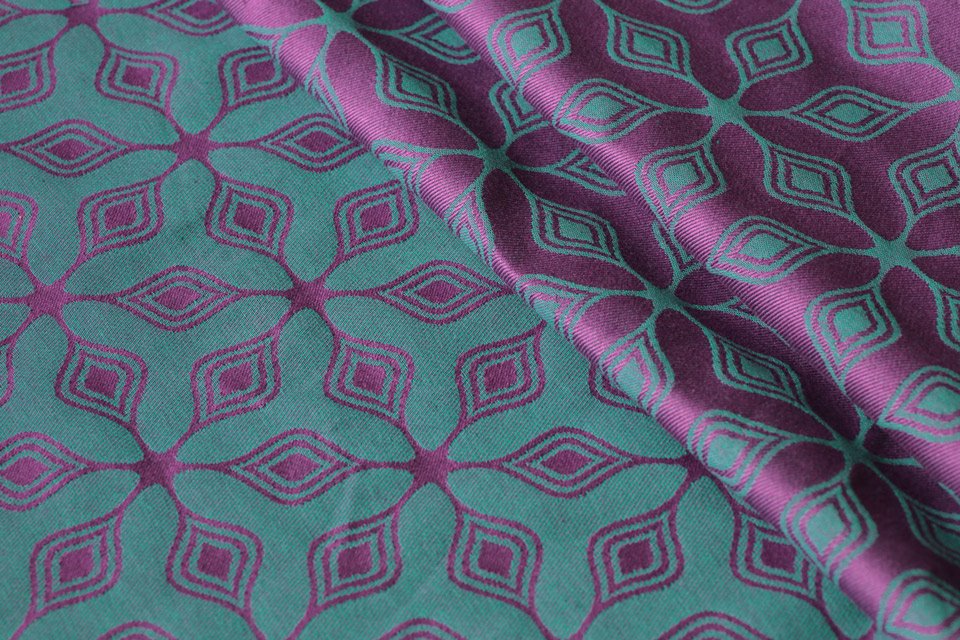 Tragetuch Yaro Slings Atomium Emerald Purple  Image