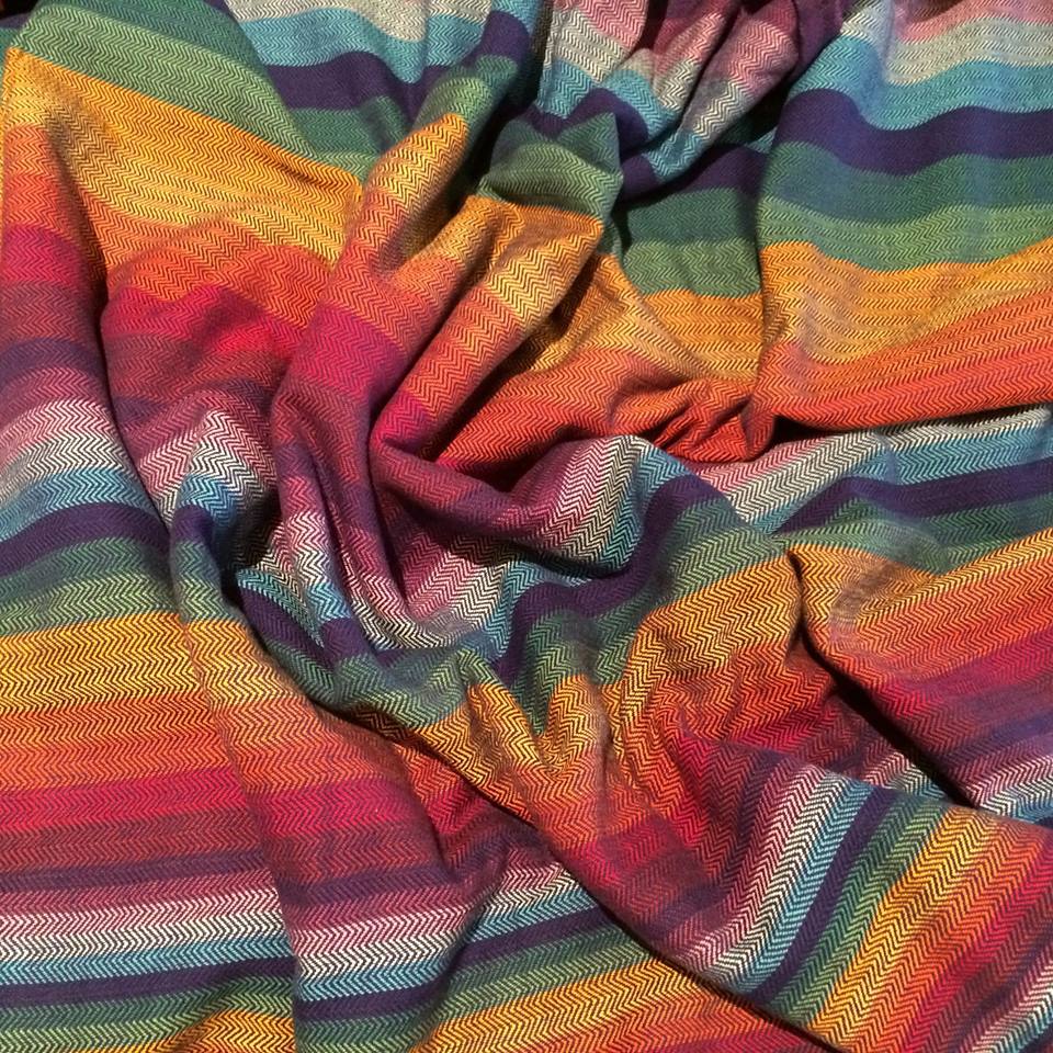 Girasol Herringbone Weave Rainbow Daydream Wrap  Image