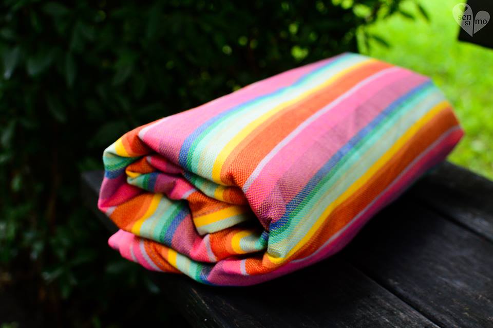 Sensimo Slings small stripe Candy-Floss Oro Wrap  Image