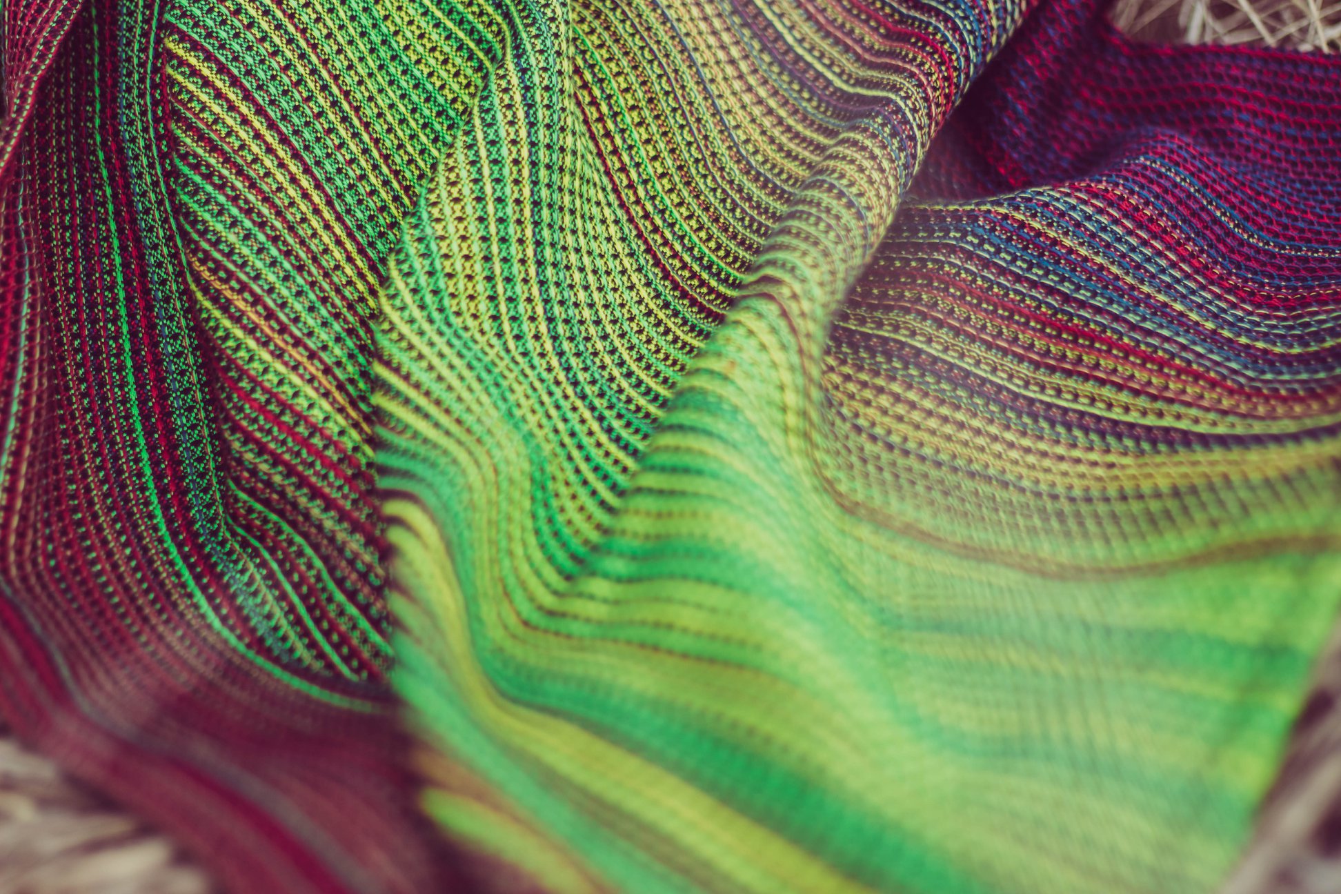 Lolly Wovens sponge weave TROPICANA NIGRA  Wrap  Image