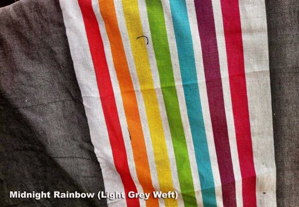 JumpSac Baby small stripe Midnight Rainbow Light Grey Wrap  Image