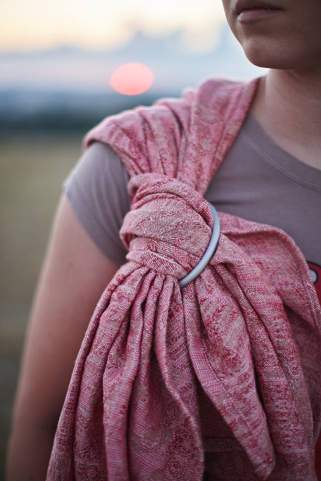 Coco-N Babywearing fashion Scandinavia Rose Wrap (seacell, seaweed) Image