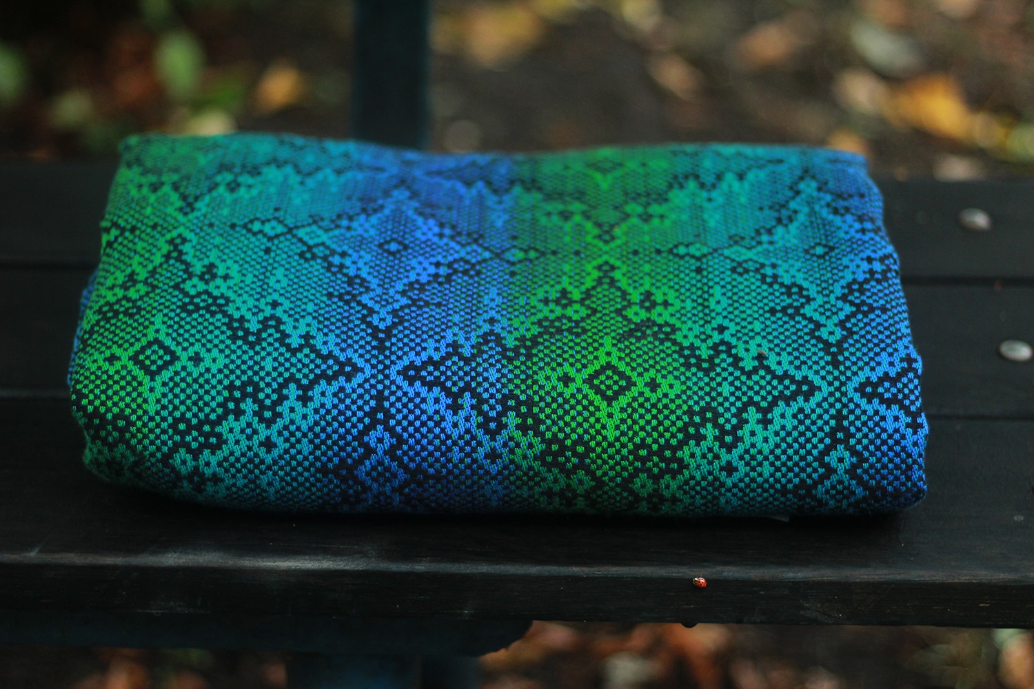 Lolly Wovens jaquard snake skin style weave MOOREA NIGRA  Wrap  Image