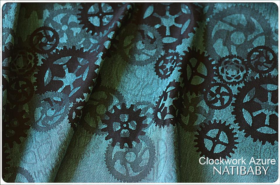 Natibaby CLOCKWORK AZURE Wrap (linen) Image