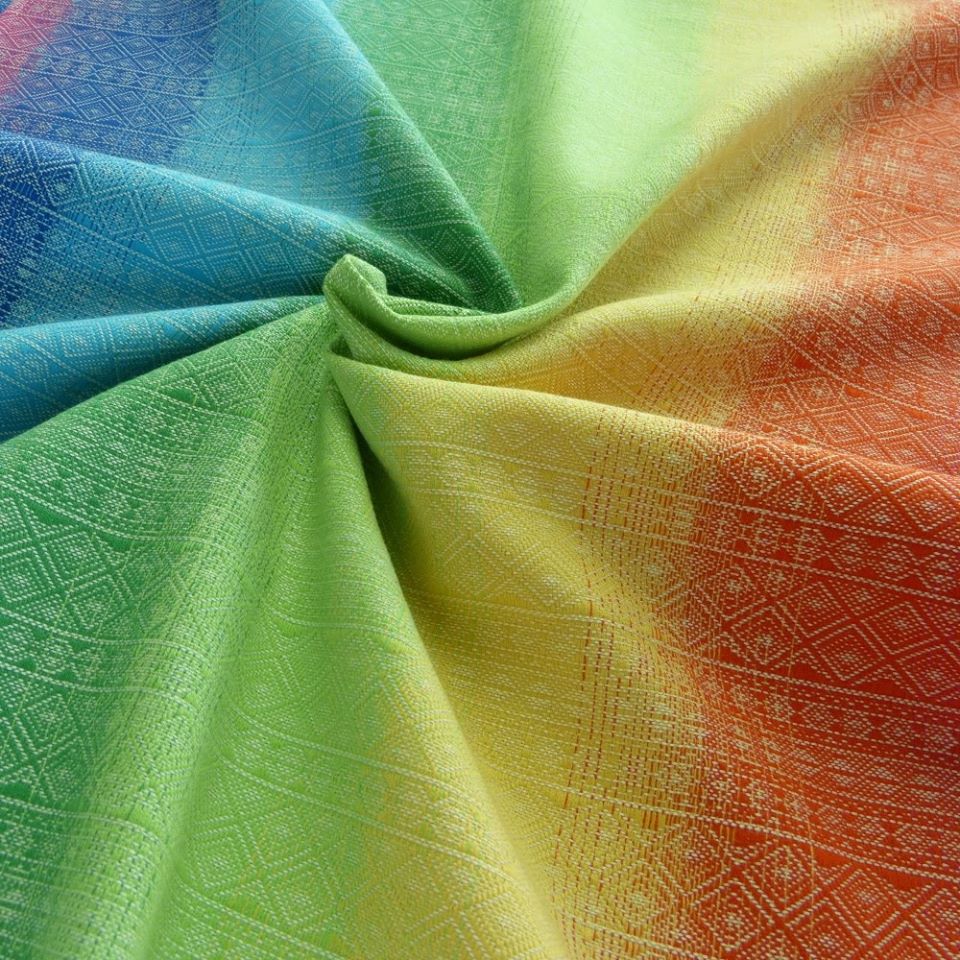 Didymos Prima (Indio, Prima) Marta Rainbow Triblend Wrap (hemp, silk) Image
