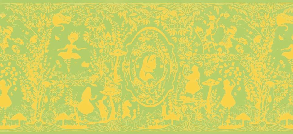Tragetuch Mokosh-wrap Alice in Wonderland Spring Field (Viskose) Image
