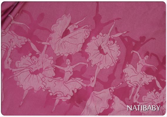 Natibaby ballerinas Annabelle Pink/White Wrap (linen) Image