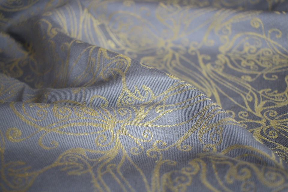 Yaro Slings Elvish Grey Yellow Linen Wrap (linen) Image