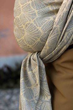 Linuschka Ipomée Ipomee Almond Tree Wrap (japanese silk, merino, linen, cashmere) Image