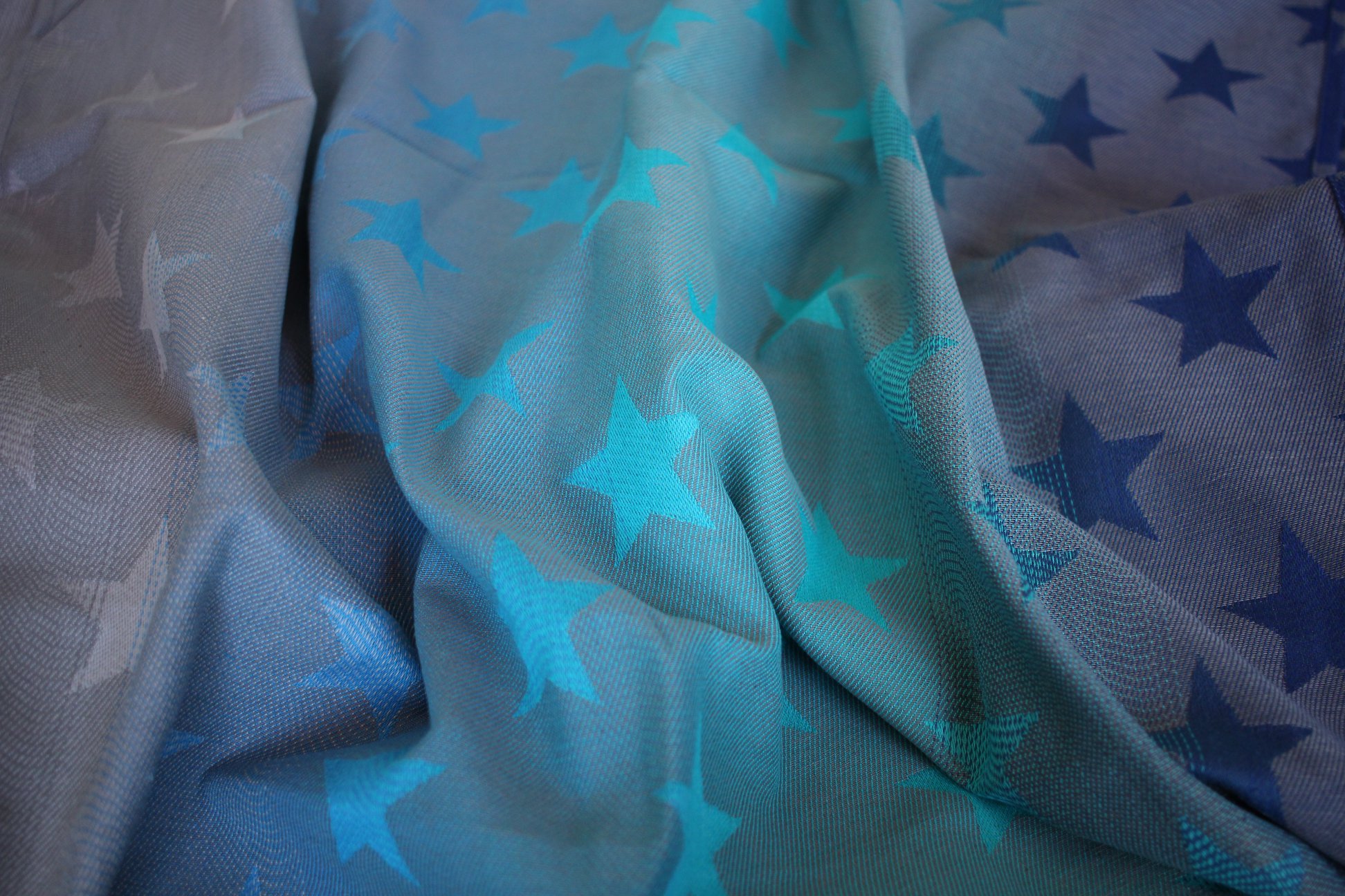 Yaro Slings Stars Aqua Grad Grey Wrap  Image