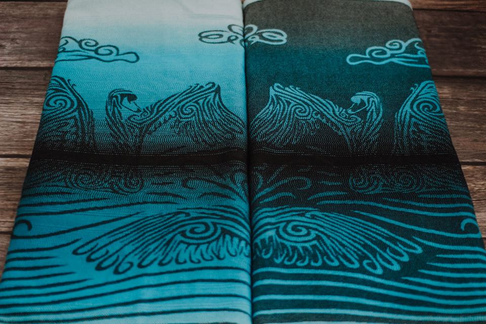 Dreamy Slings Mistery Swan - Black Waterfall Wrap  Image