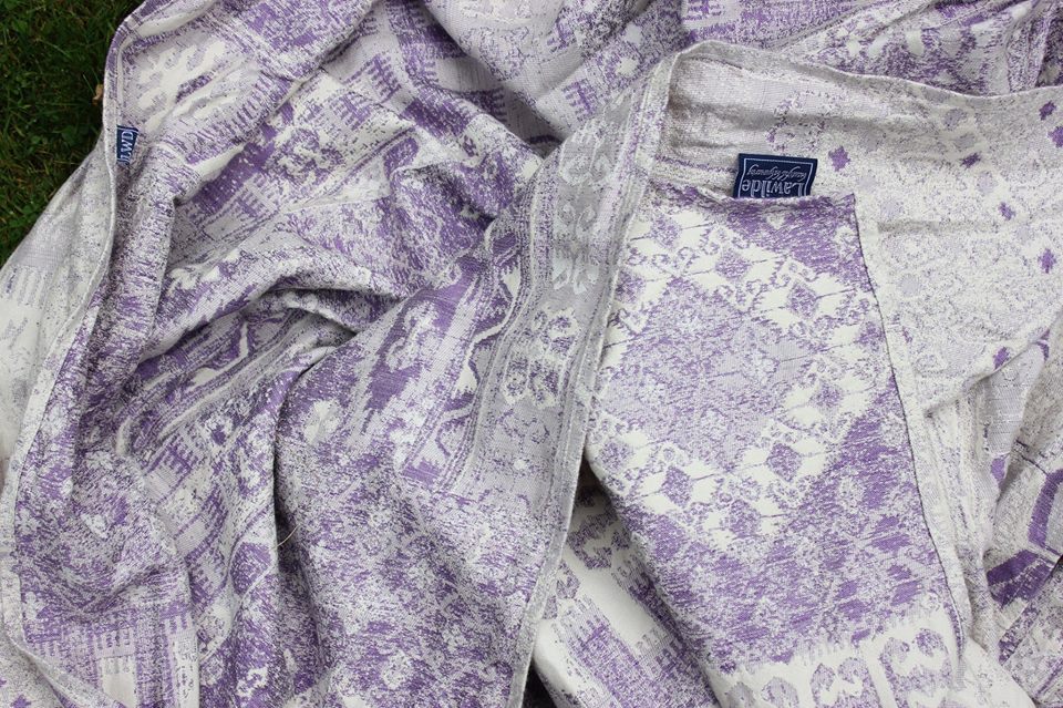 Lawilde Patchwork Mackinac Wrap (cashmere, mulberry silk, linen) Image