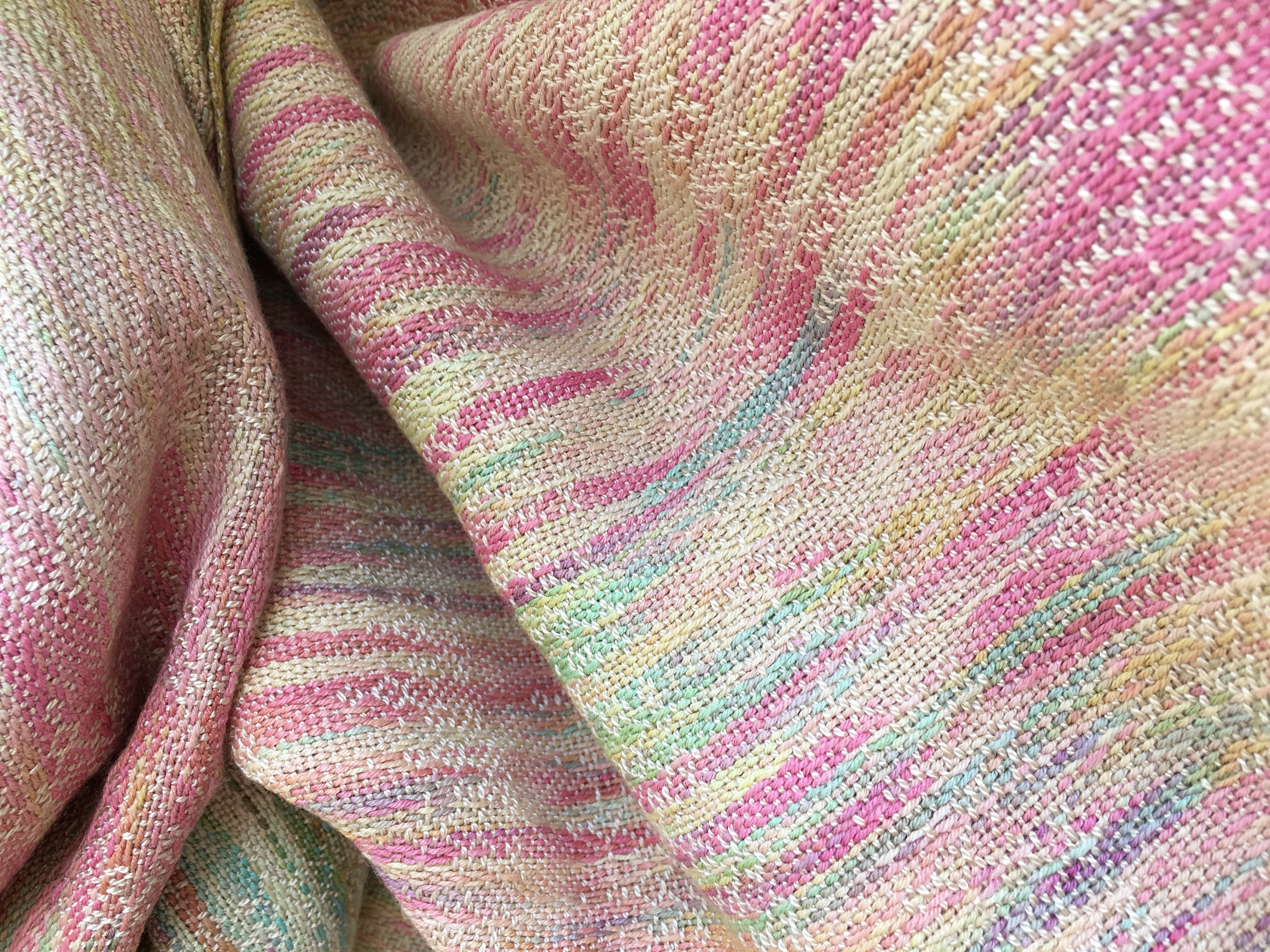 Variegations First Roses in Spring Wrap (soy yarn) Image