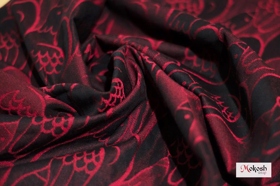 Mokosh-wrap Doves of peace Black swan Wrap (mulberry silk) Image