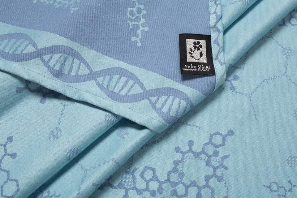 Shire Slings Molecule Love Geek Periwinkle Wrap  Image