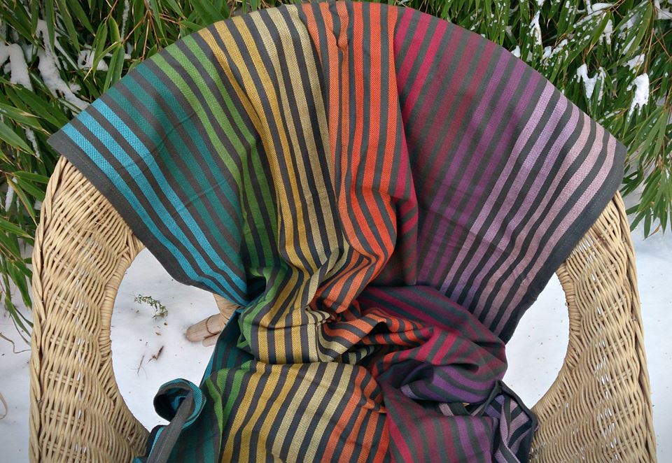 Girasol small stripe Disco Rainbow Wrap  Image
