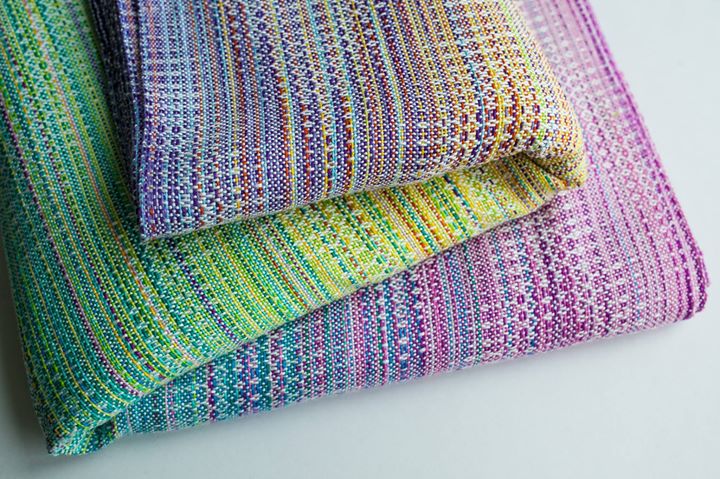 Tragetuch Rainbow cloud crackle weave Julia (Bambus/Bambusviskose) Image